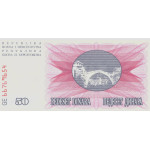 50 Dinars Bosnië en Herzegovina 1992 Biljet